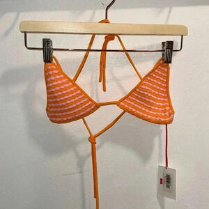 Solid & Striped The Iris Top - Pink Carnation and Clementine